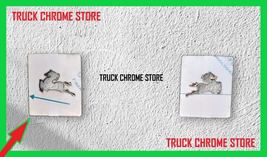 iveco       Stralis       Bumper Badge   CHROME         Stainless  Steel  1 SET.
