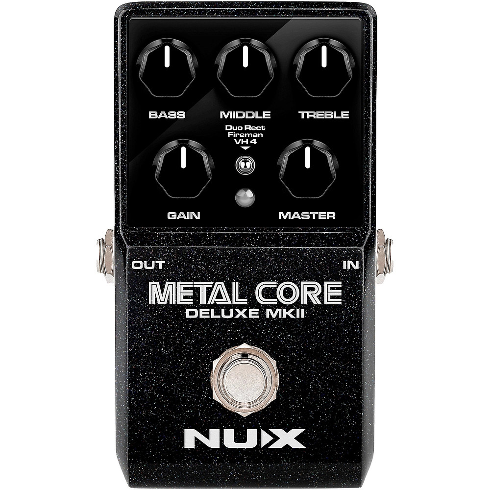 NUX Metal Core Deluxe MKII Hi Gain Distrtn w3 AmpsIR's True Bypass Effects Blk