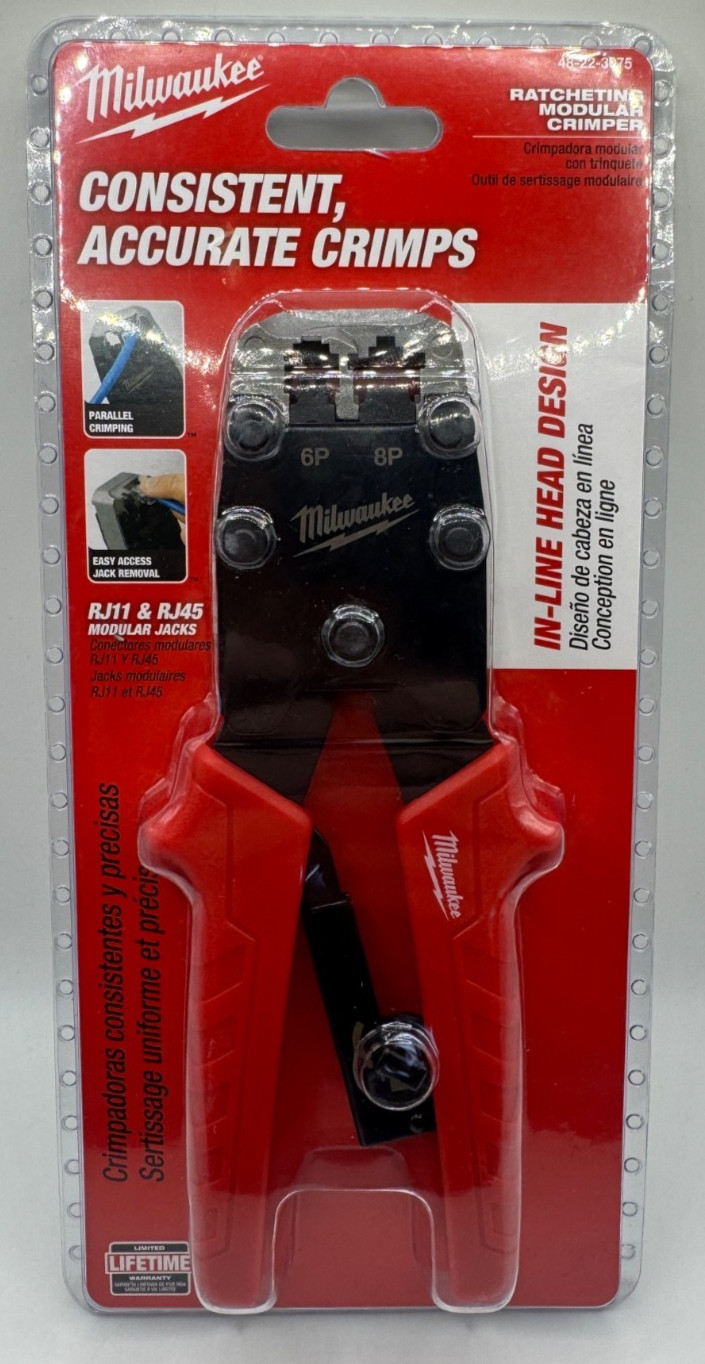 *NEW* Milwaukee Ratcheting Modular Crimper 48-22-3075