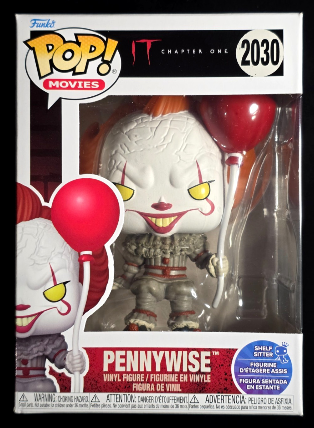 Funko Pop! - Pennywise #2030 - Shelf Sitter - IT: Chapter One - Vinyl Figure
