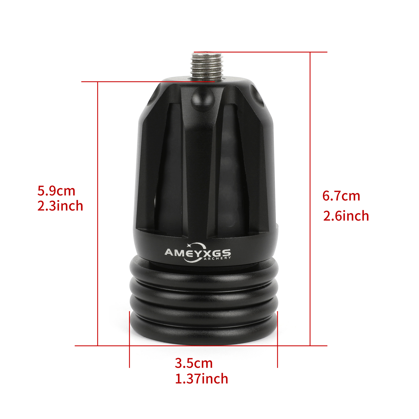 Compound Bow Riser Alloy Stabilizer Shock Absorber Silencer Shooting Target