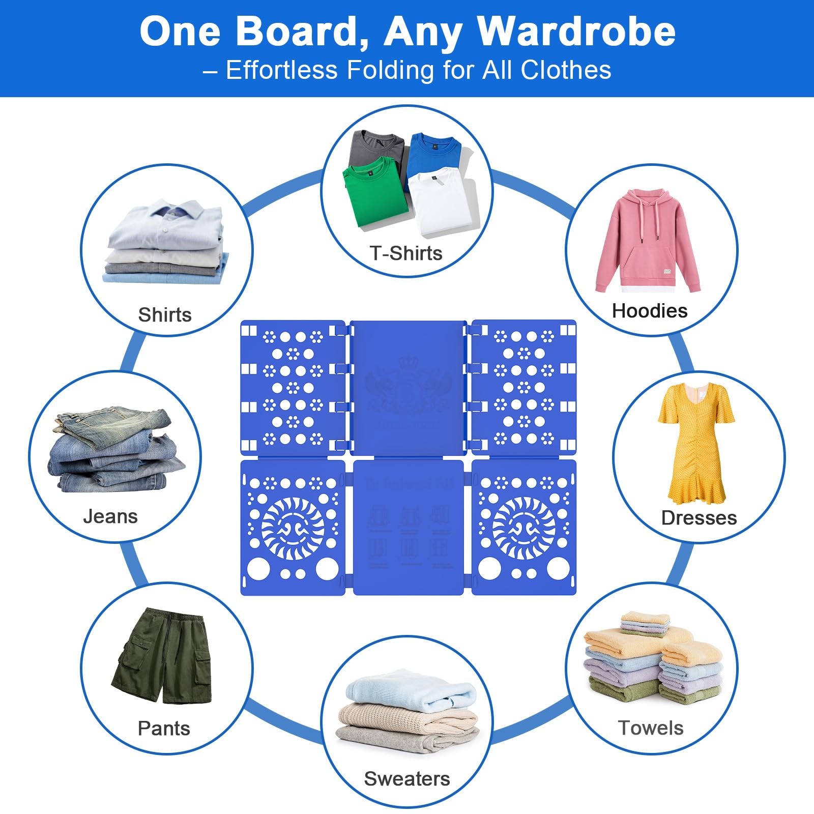 Shirt Folder Board Tshirt Clothes Folder Folding Board Durable Laundry Sorter...