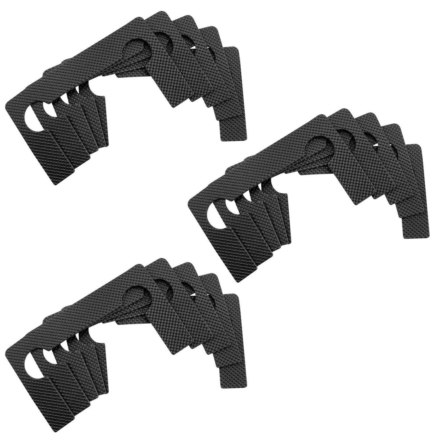 15PCS Shower Door Hinges Replacement Kit Black Anti-Slip Gasket Door Hinge Ga...