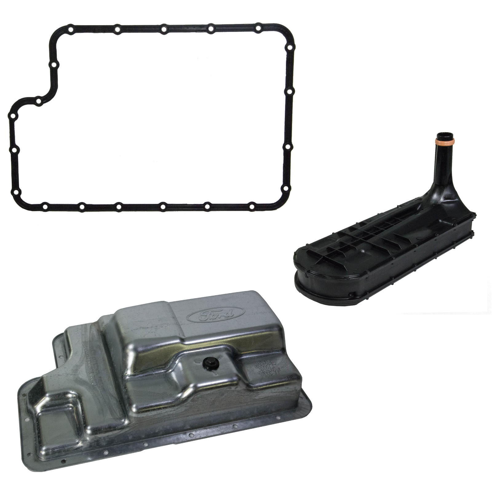 OEM NEW 03-10 Ford Super Duty Diesel TorqShift Transmission Oil Pan & Gasket Kit