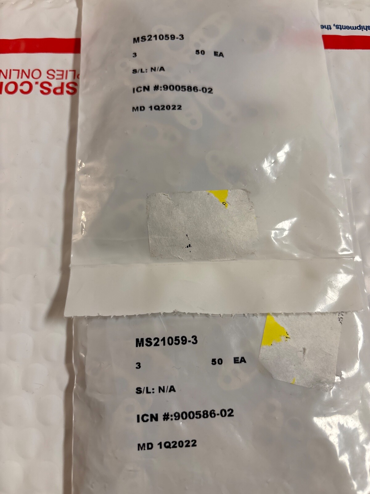 (100) MS21059-3 Military Standard Locking Nutplate 10-32 Thread , Cadmium Plated