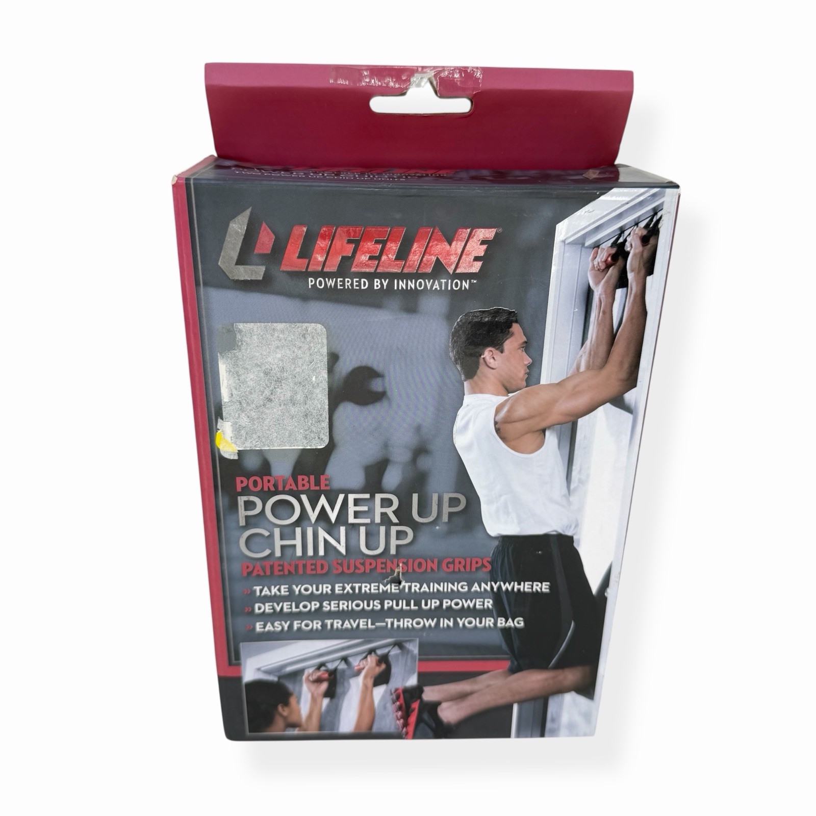Lifeline Portable Lightweight Power Up Chin Up for Home, Gym, or Travel Black