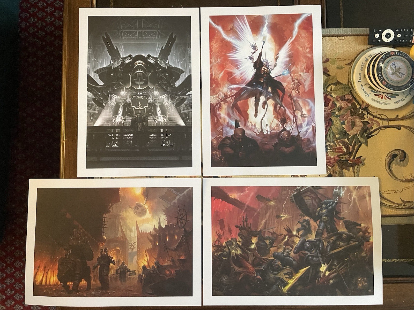 Games Workshop 2018 Store Anniversary Warhammer 40K Age of Sigmar Art Prints x 4