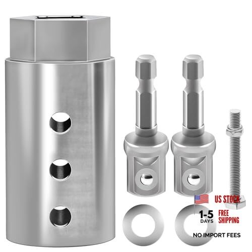 Trailer Jack Drill Adapter, Stainless Steel Trailer Jack Crank Handle Power
