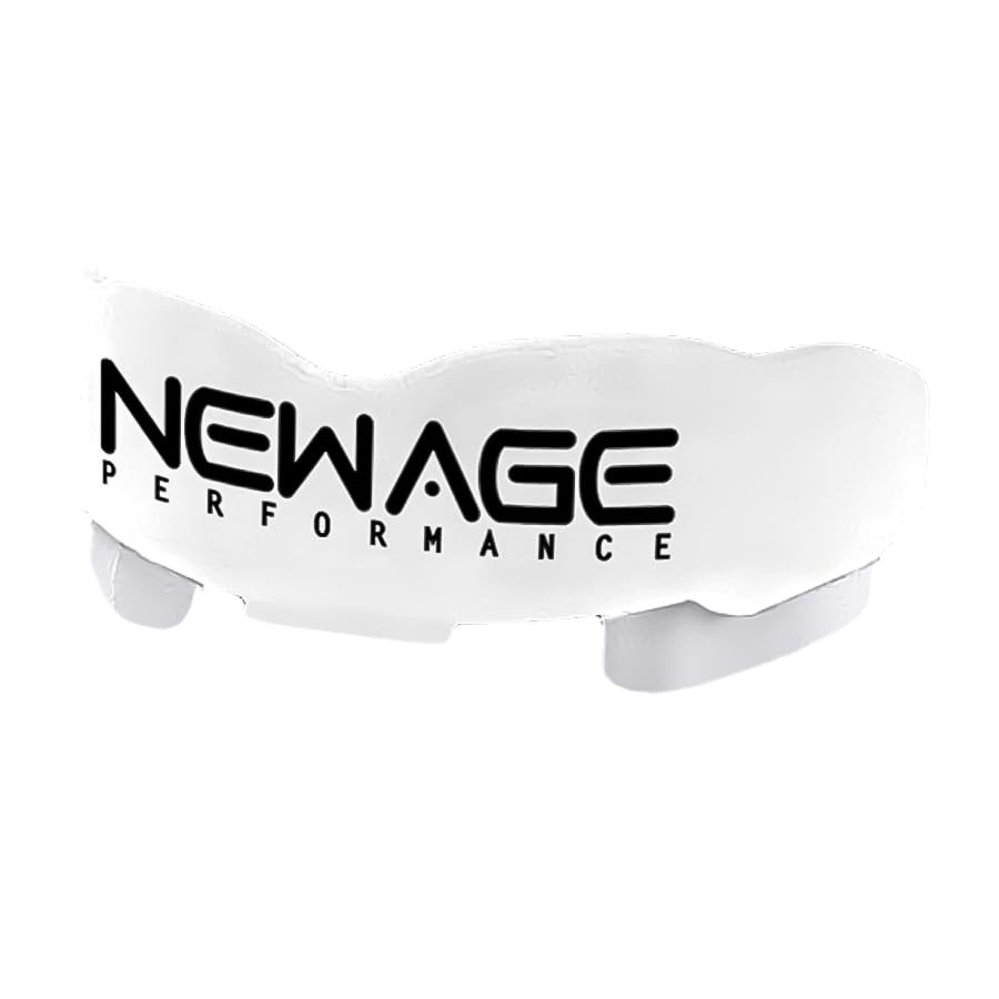 New Age Performance Sports Mouthguard, Low Profile One Size, White/Clear