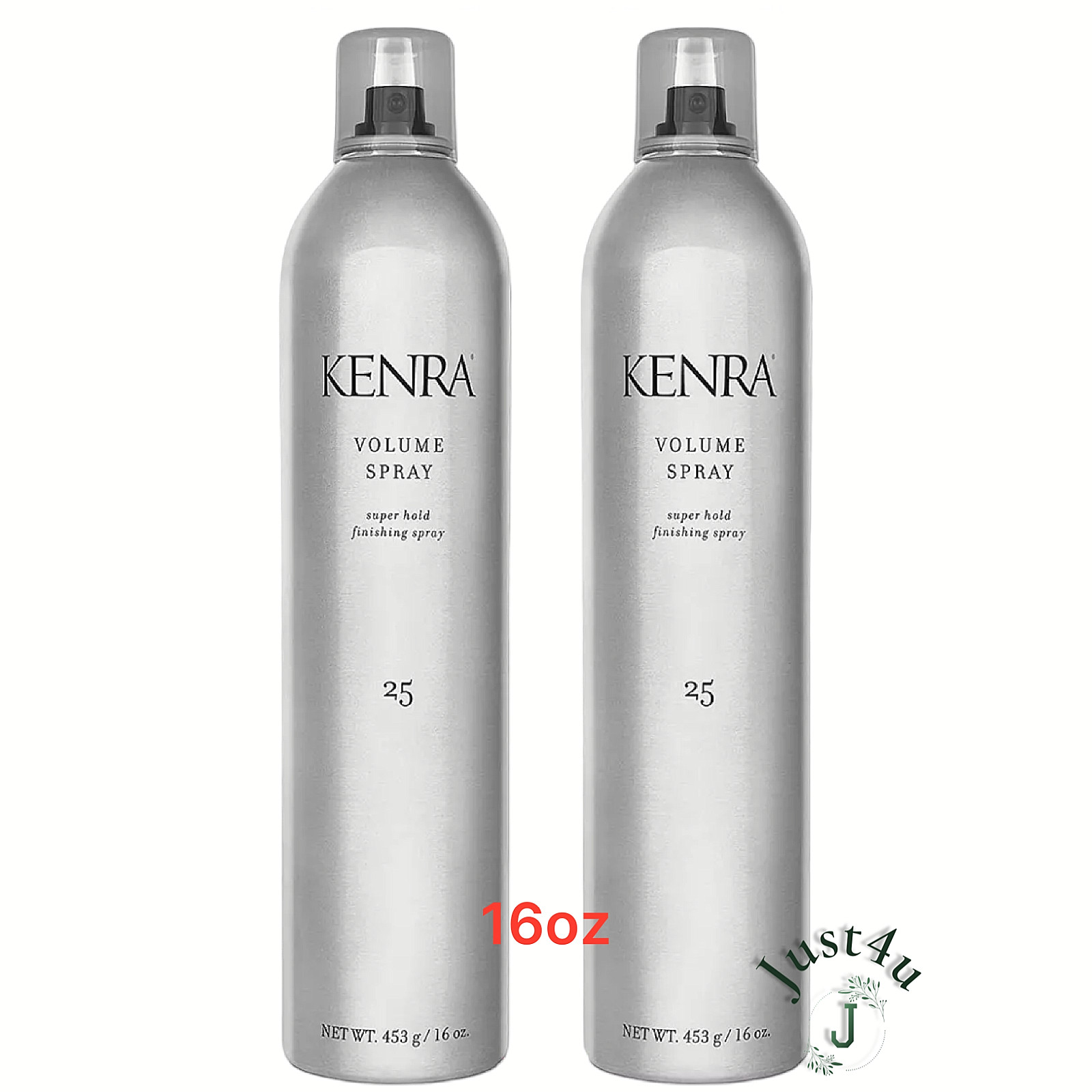 Kenra Volume Spray #25 Super Hold Finishing Spray, 16oz. (2PACK) 80% Voc