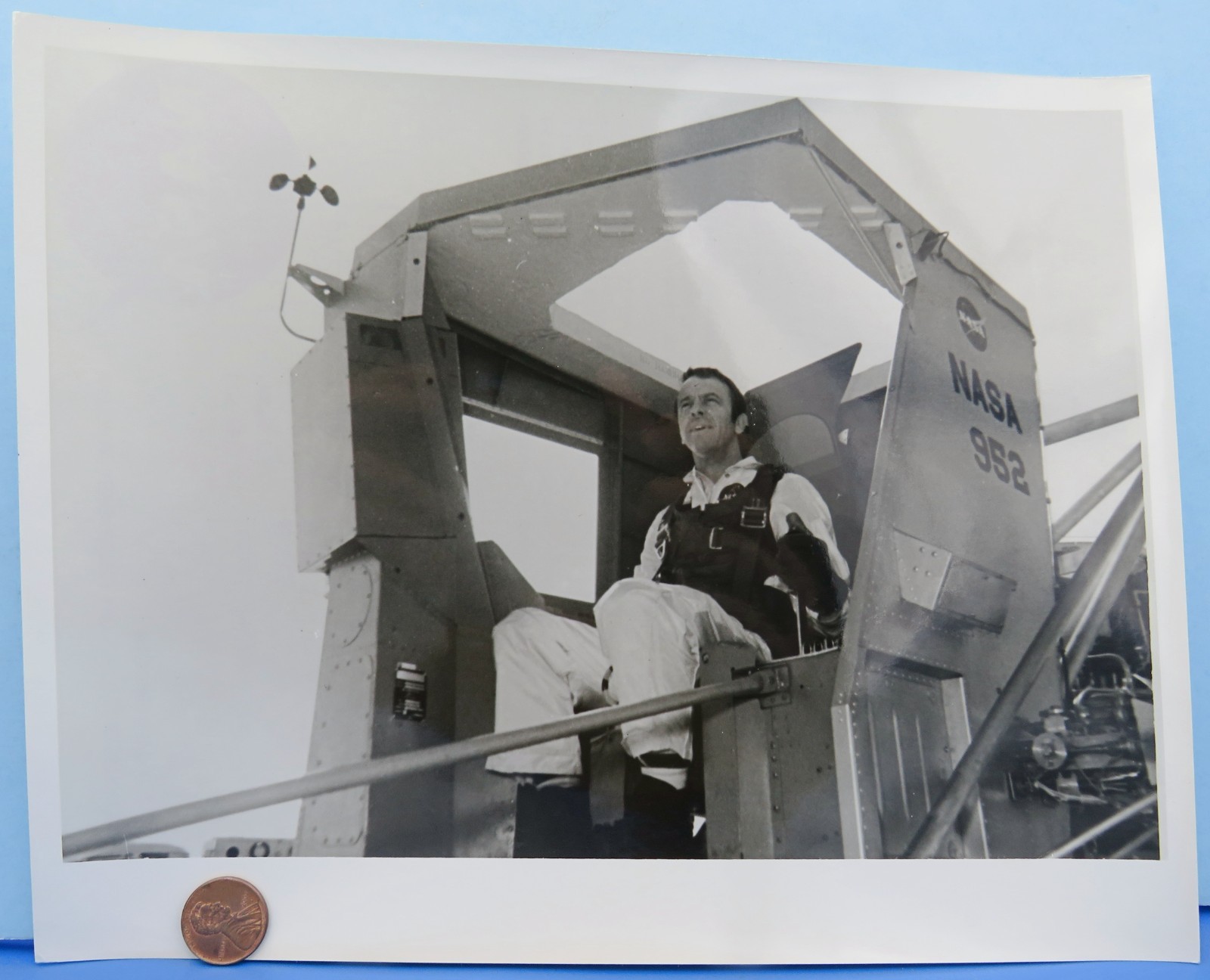 NASA PHOTO '70 vtg Apollo 14 Alan SHEPARD Lunar Landing Training Vehicle LLTV