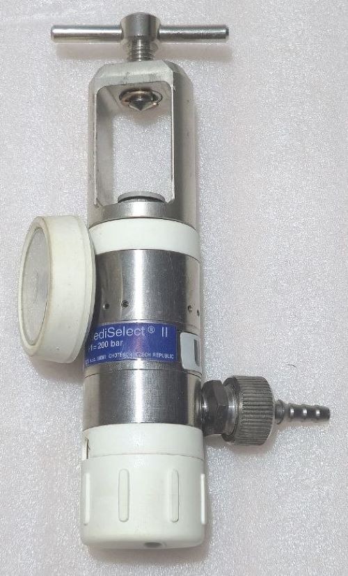 UNITOR MEDISELECT II MEDICAL OXYGEN REGULATOR 200 BAR 0-25 1/MIN DATE 2019 #3