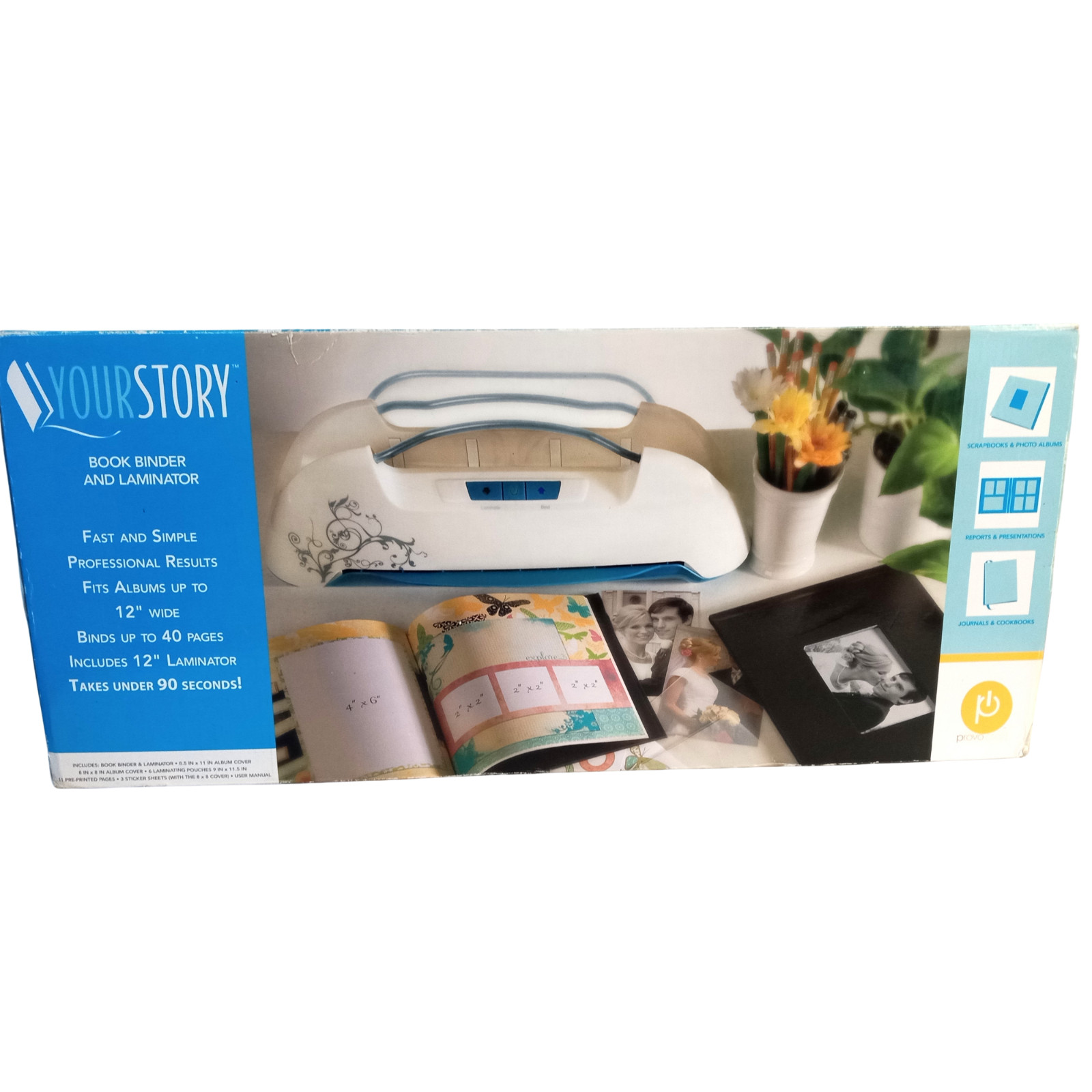Your Story Book Binder and Laminator New Unused Complete Provo Craft