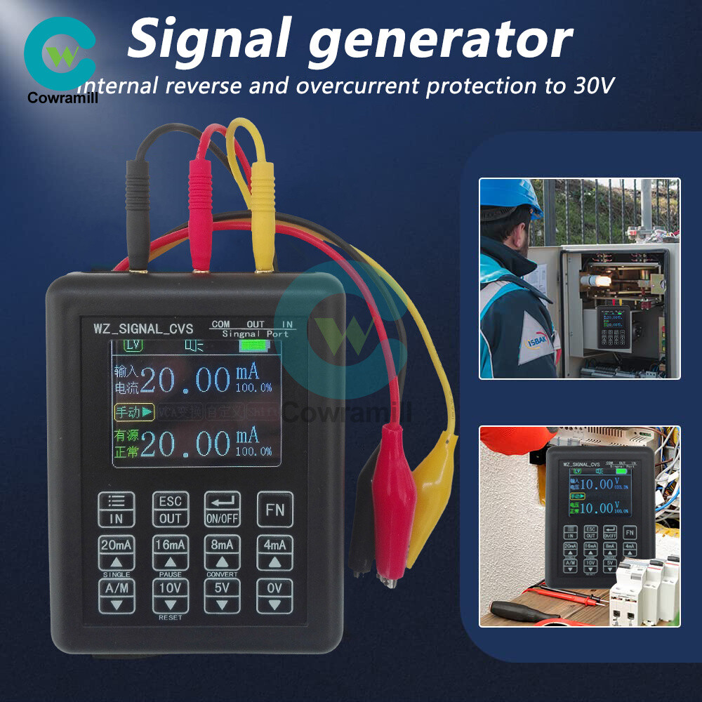 Signal Generator 0-10V 4-20mA Handheld Current Voltage Signal Process Calibrator
