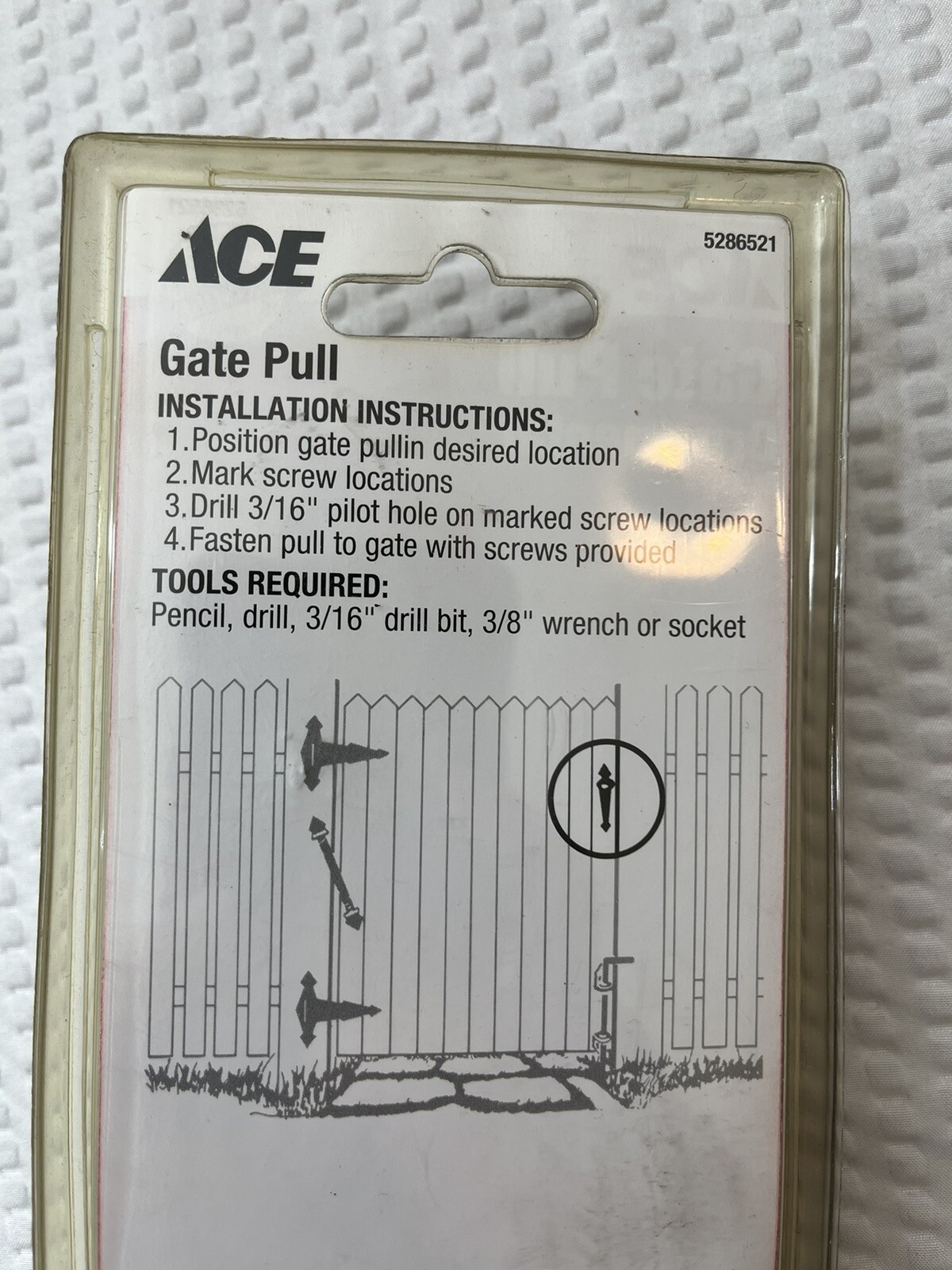 Ace Hardware - Ornamental Gate Pull With Screws - Black - 8 3/4”