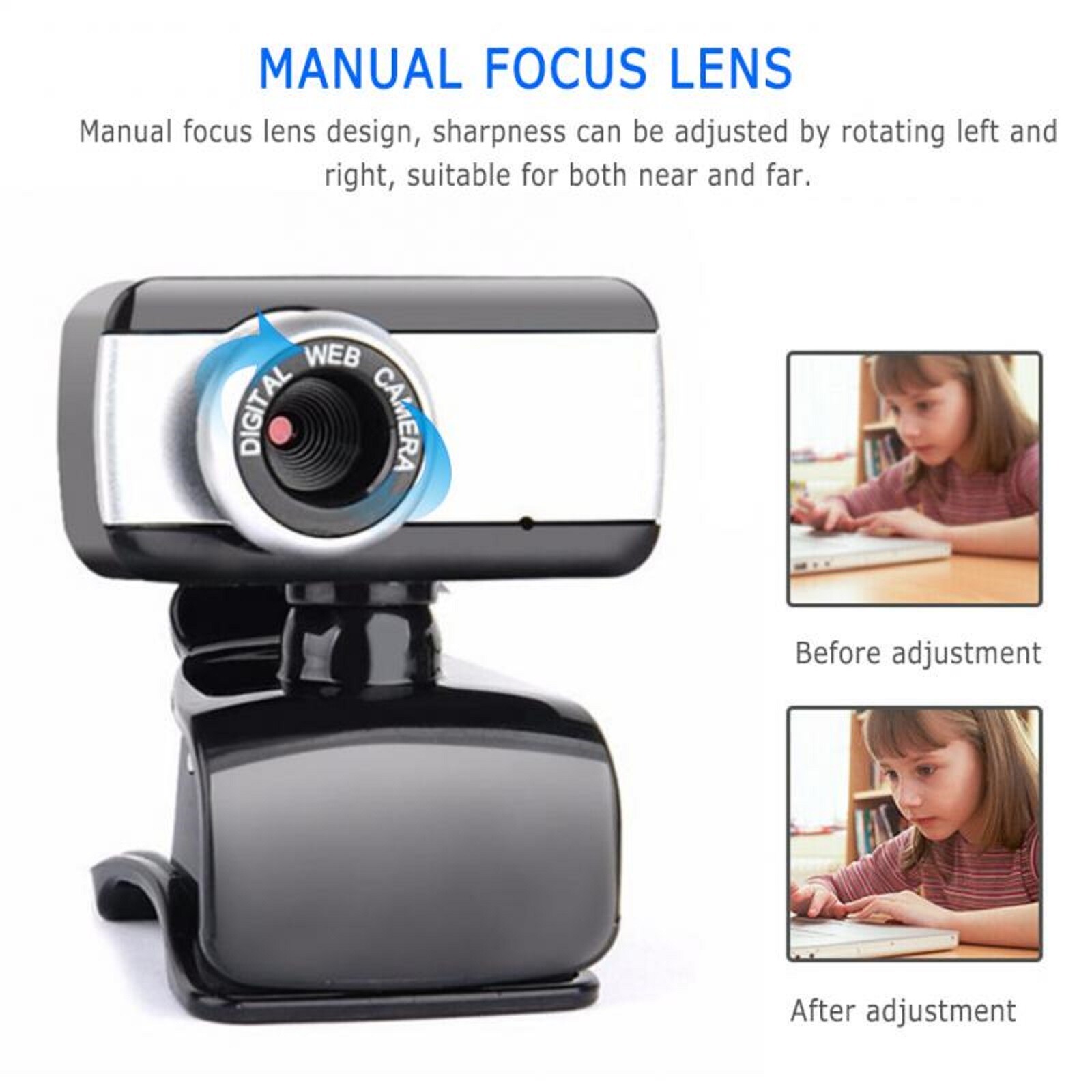 NEW 480P Webcam USB 2.0 Web Camera Built-in Microphone Laptop/PC