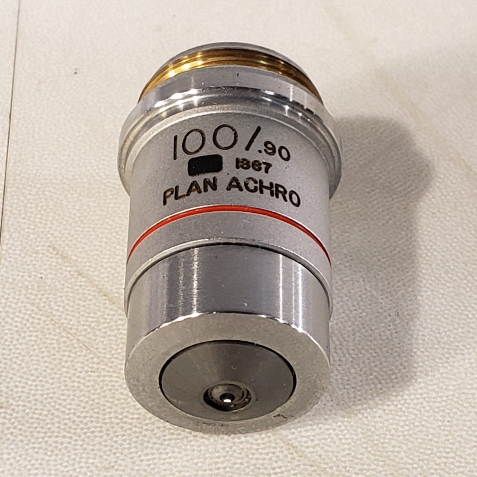 AO Reichert LWD 100x/0.90 Plan Achromatic Lens System Objective Lens 0.30mm