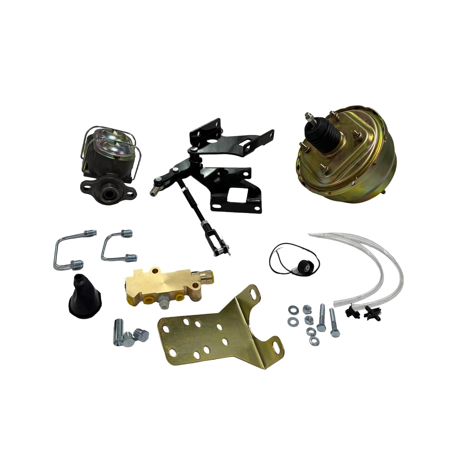 Complete 8" Dual Power Brake Booster & Master Cylinder Conversion Kit Compati...