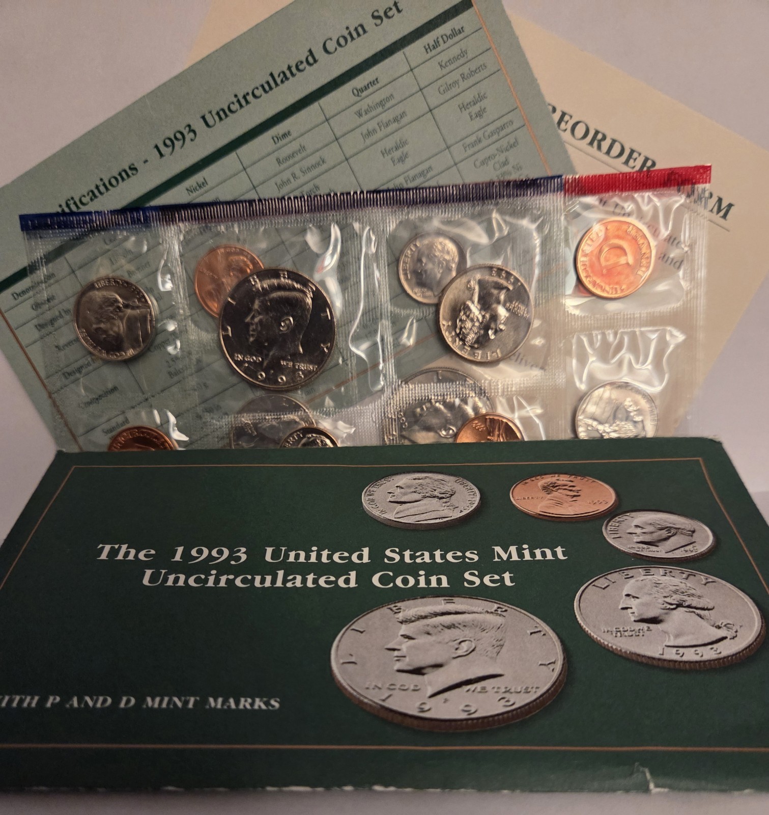 🇺🇸 1993 Uncirculated Coin Set(s) U.S Mint Original Government Packaging OGP