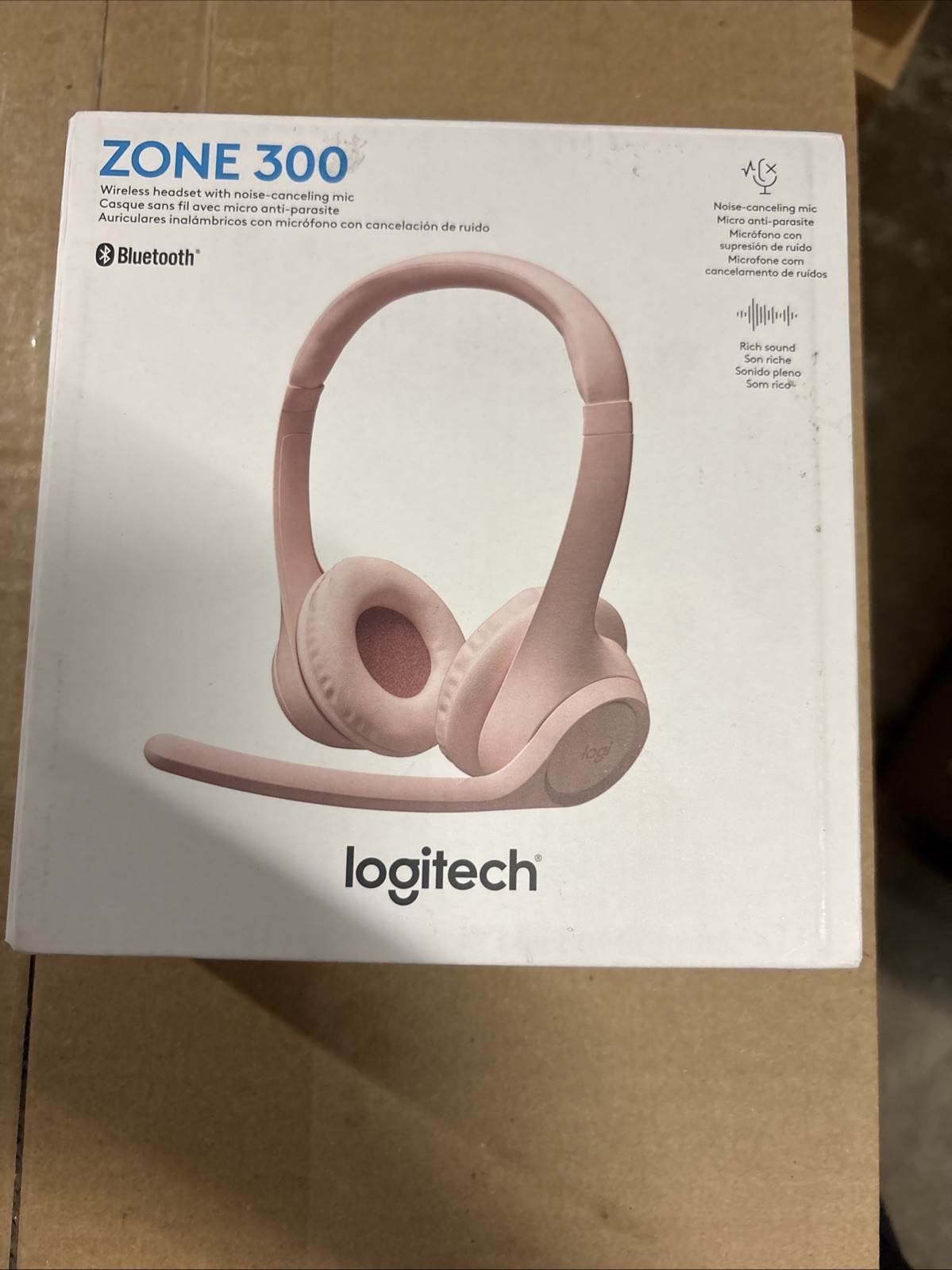Logitech Zone 300 Wireless Bluetooth Headset || Rose