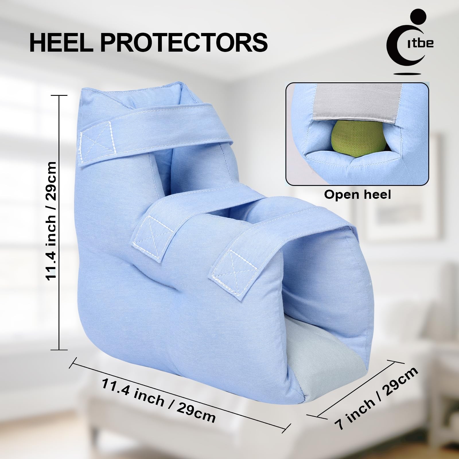 Adjustable Heel Protector Cushion - Pressure Relief & Bedsore Prevention Boot...