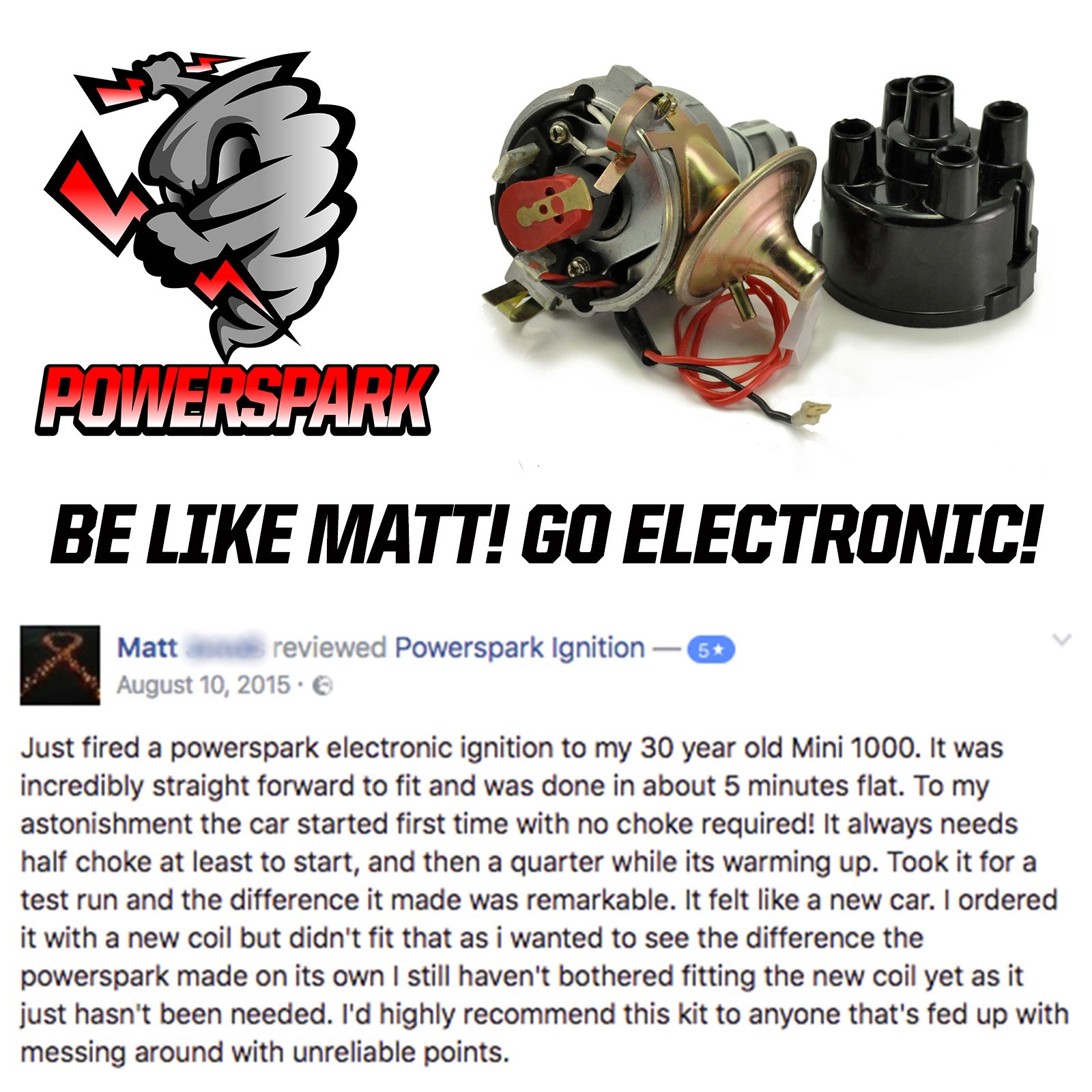 Hall Effect Sender Sensor Distributor Cap and Rotor Arm pack