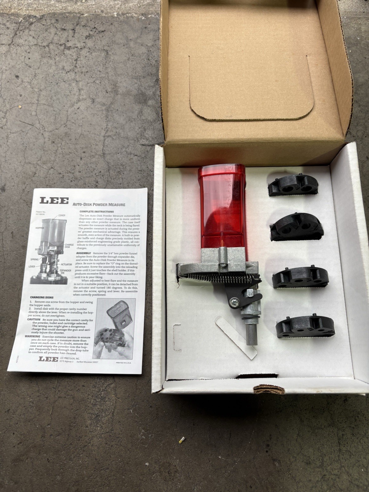 Lee Precision Pro Auto-Disk Powder Measure  # 90429