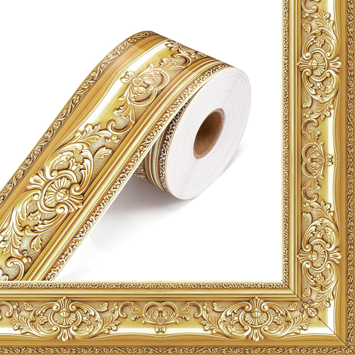 65.6 Ft Gold Bulletin Board Border Classroom Blackboard Trim Decoration Rolled V