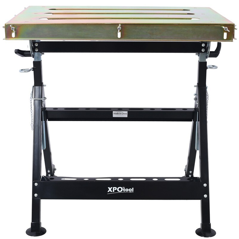 30" x 20" Folding Welding Table 400lbs Load Carbon Steel Welding Workbench Table