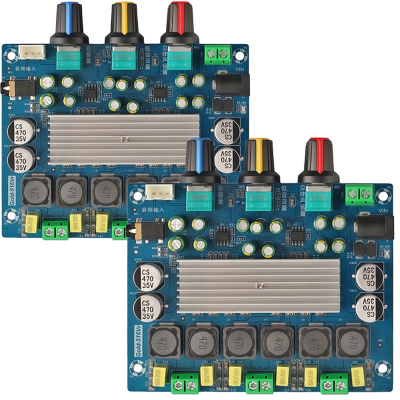 2PCS TPA3116 Dual-channel Stereo Digital Audio Power Amplifier Boards 2*50W