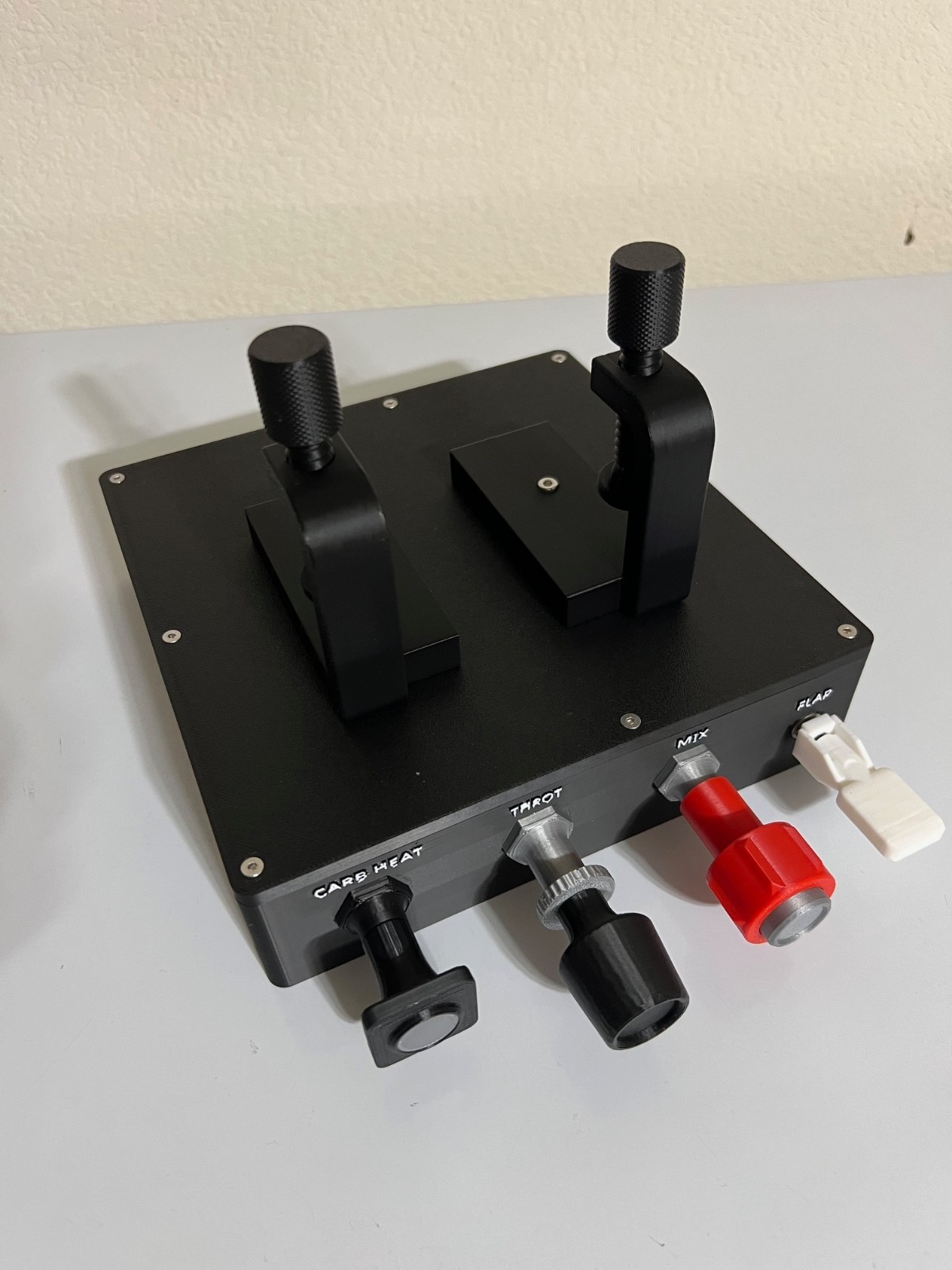 Cessna Throttle Quadrant Mixture Carb Heat Flaps Controller for Flight Sims
