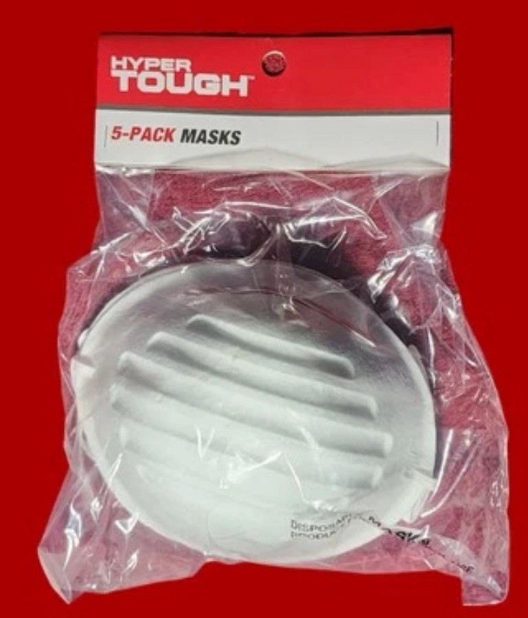 Hyper Tough 5 Pack Protective Dust Face Masks NEW