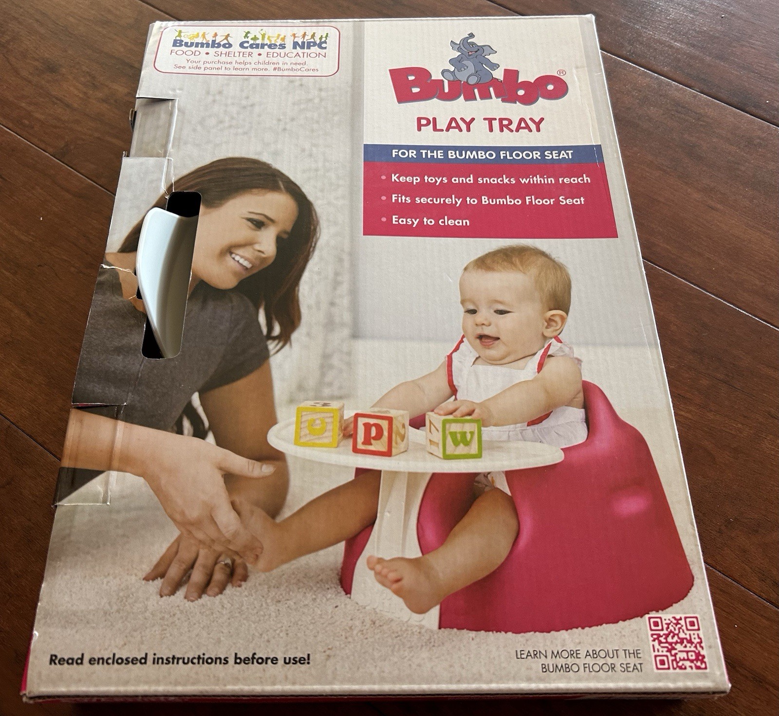 Bumbo Baby Play Tray Only for Food or Toys; For Bumbo Floor Seat 3-12mon