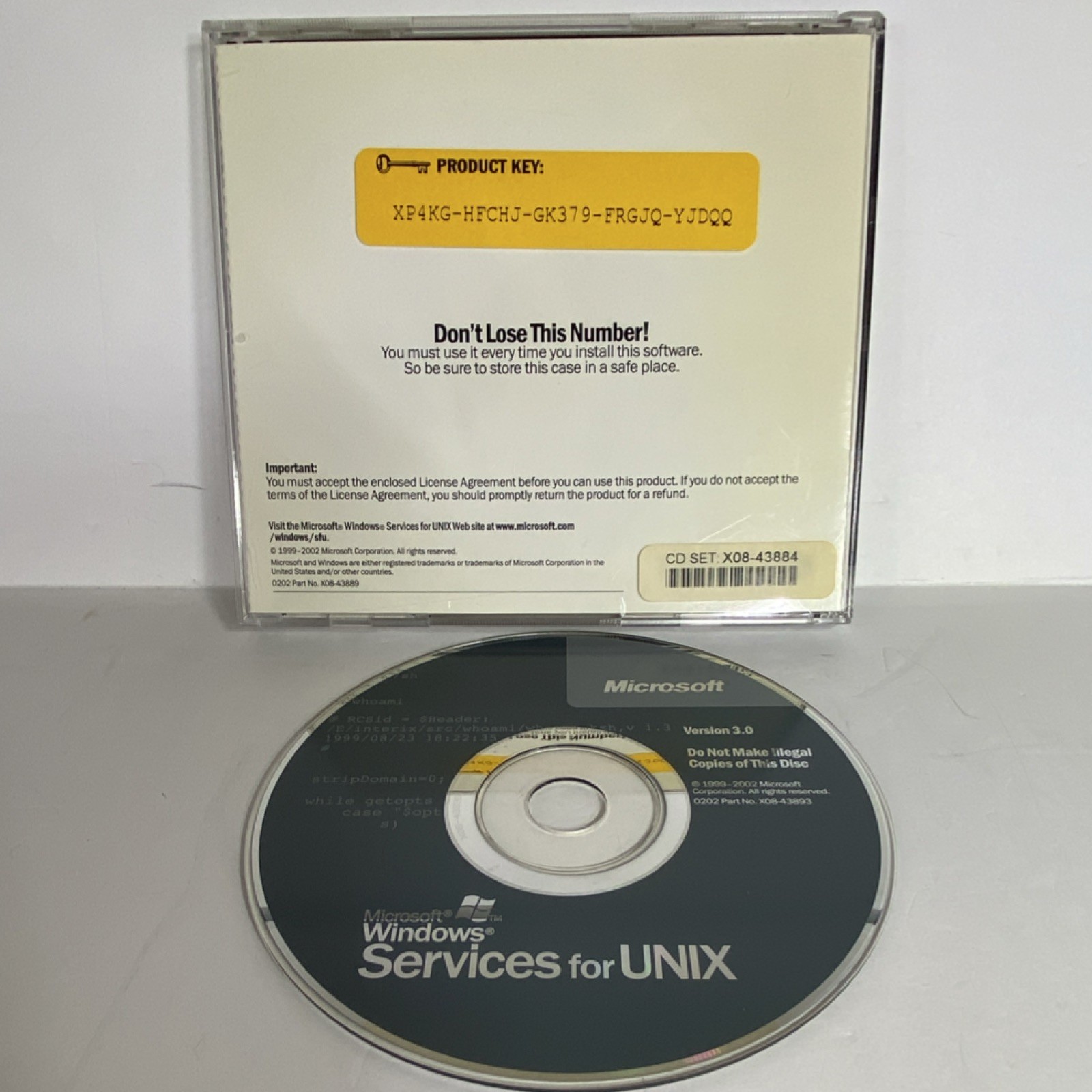 Microsoft Windows Services for UNIX Version 3.0 Utility Suite CD English
