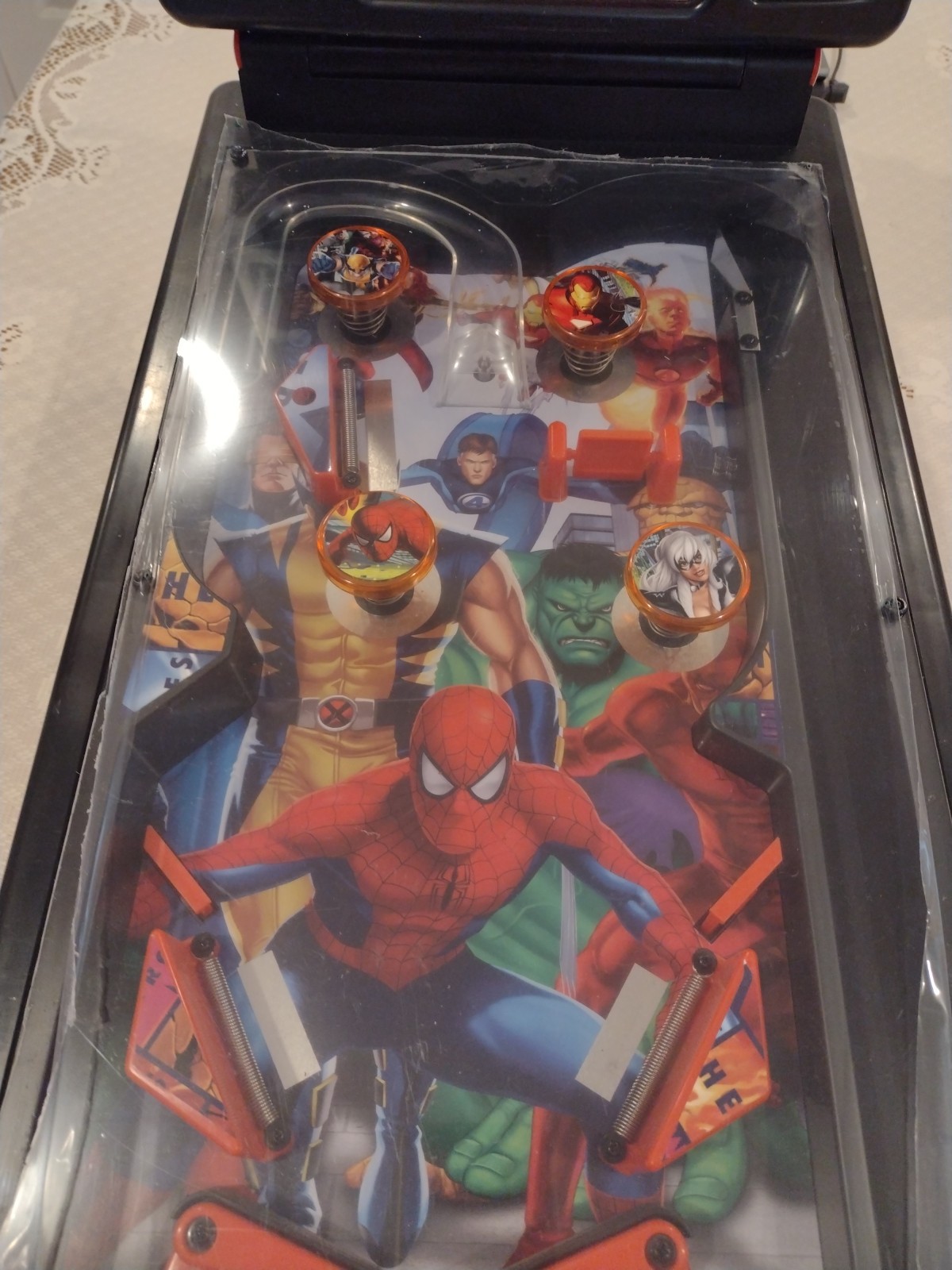 Marvel Heroes Table-Top Mini Pinball Machine 19’’ Play Area New Plexi Works