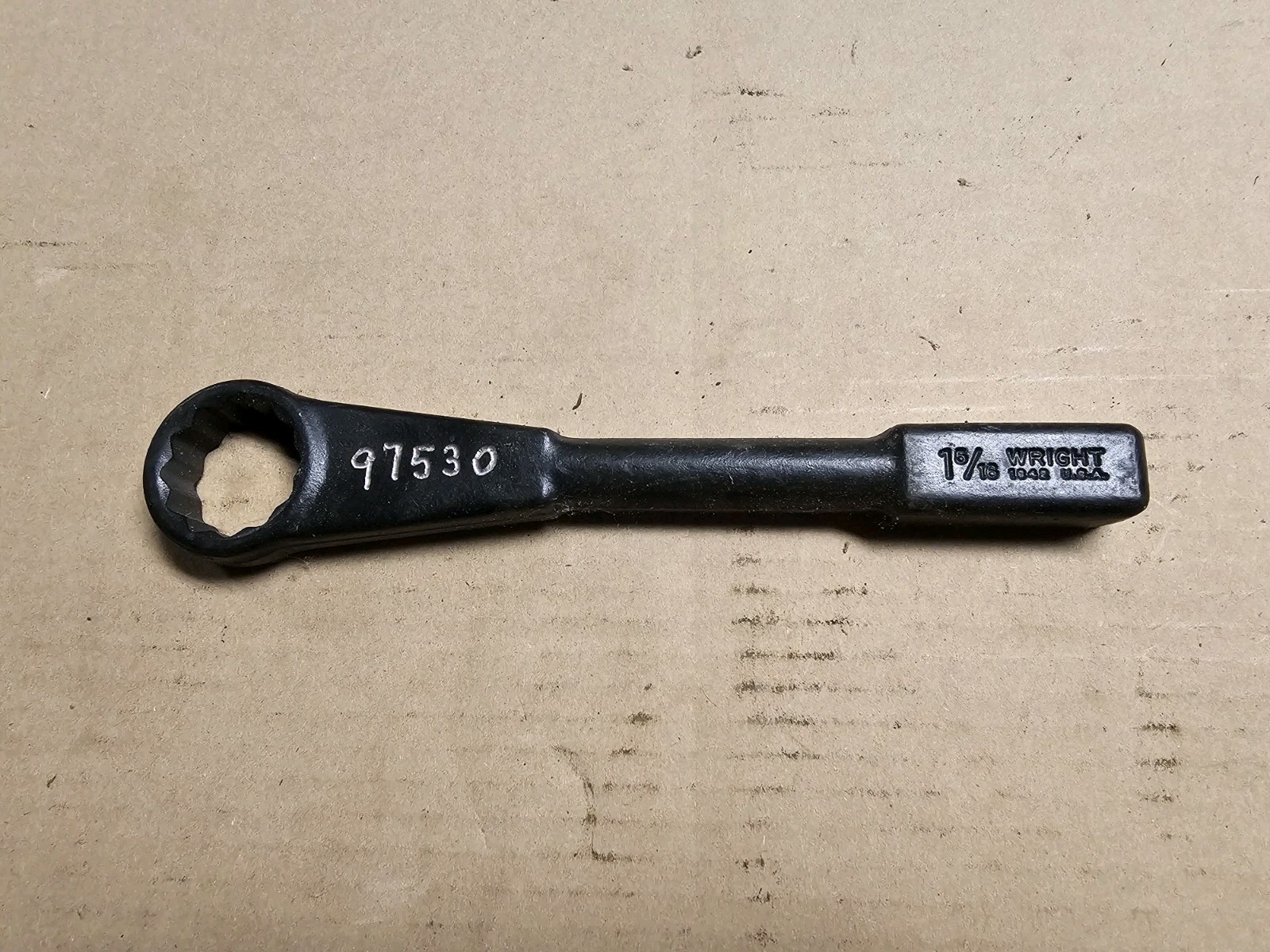 WRIGHT 1842 1-5/16" STRAIGHT HAMMER WRENCH USA 🇺🇲 KNOCKER STRIKING SLUG 1-5/16