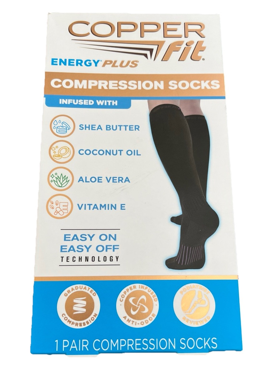 COPPERFIT COMPRESSION SOCKS, S/M,NIB