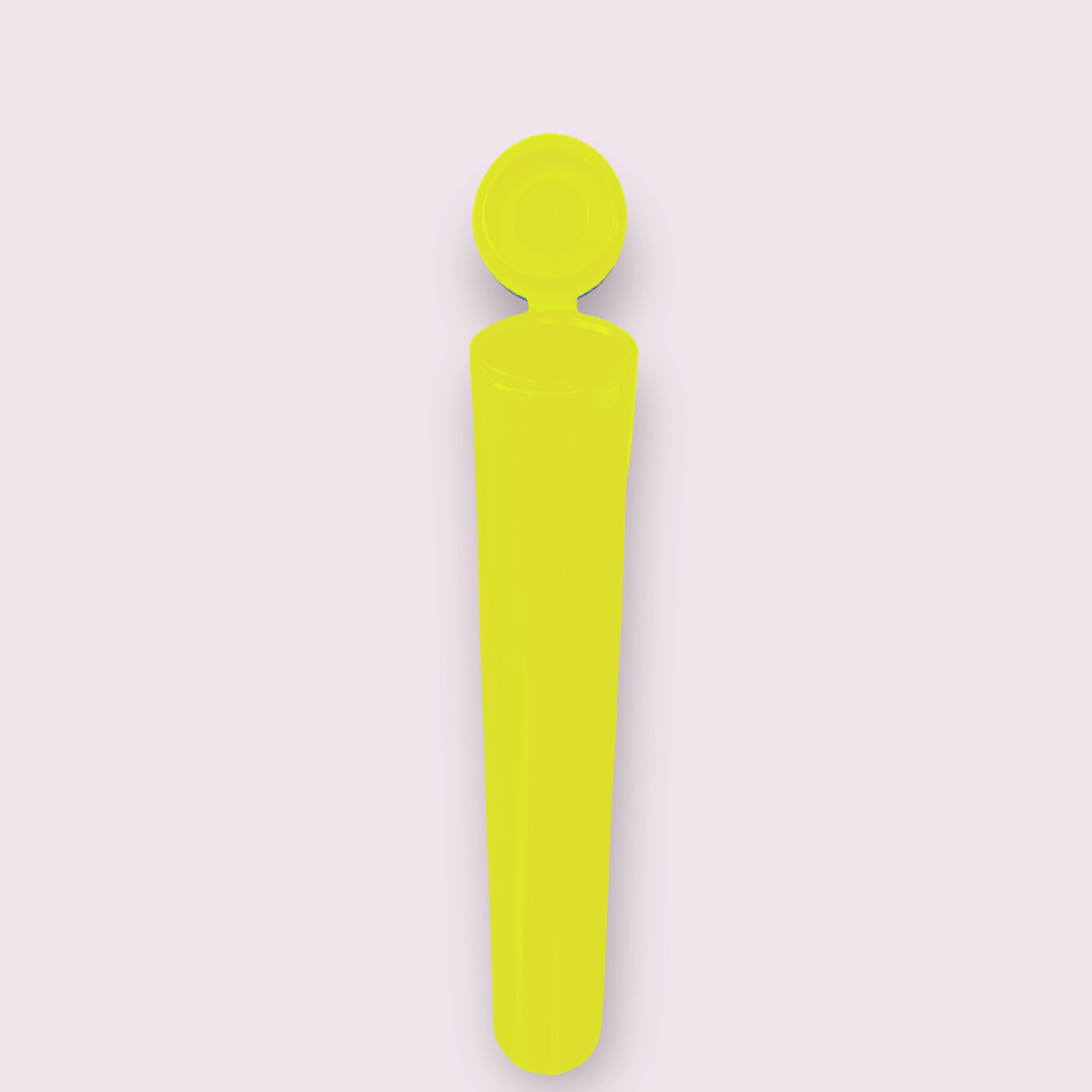 116mm Yellow King Size Pop Top Tubes - Plastic Storage (500 count)