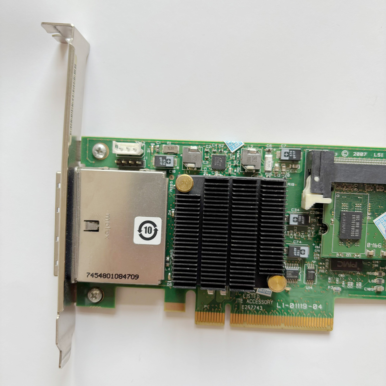 LSI MR SAS 8888ELP with 512M Cache SAS/SATAII Array Card Full Height Block