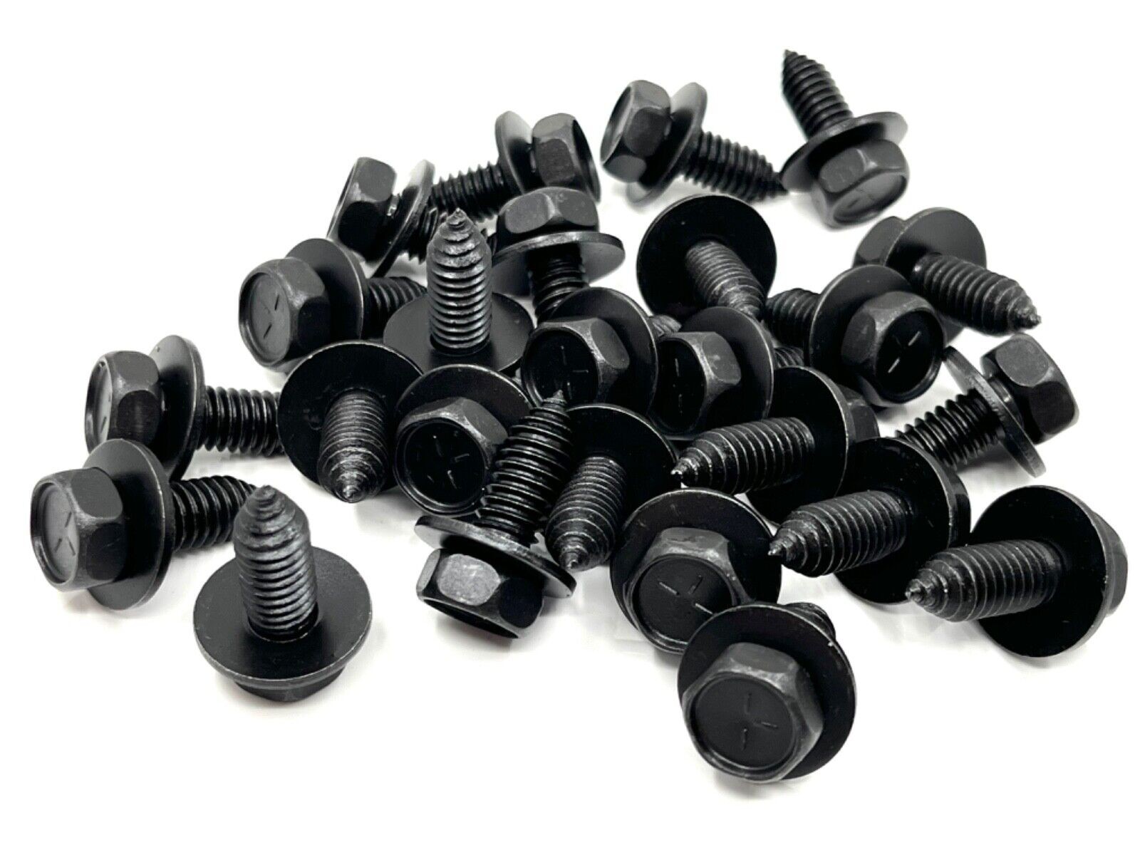 25pcs inner fender loose washer body bolts 5/16-18 x 7/8" fits Chevy GM 1/2” hex