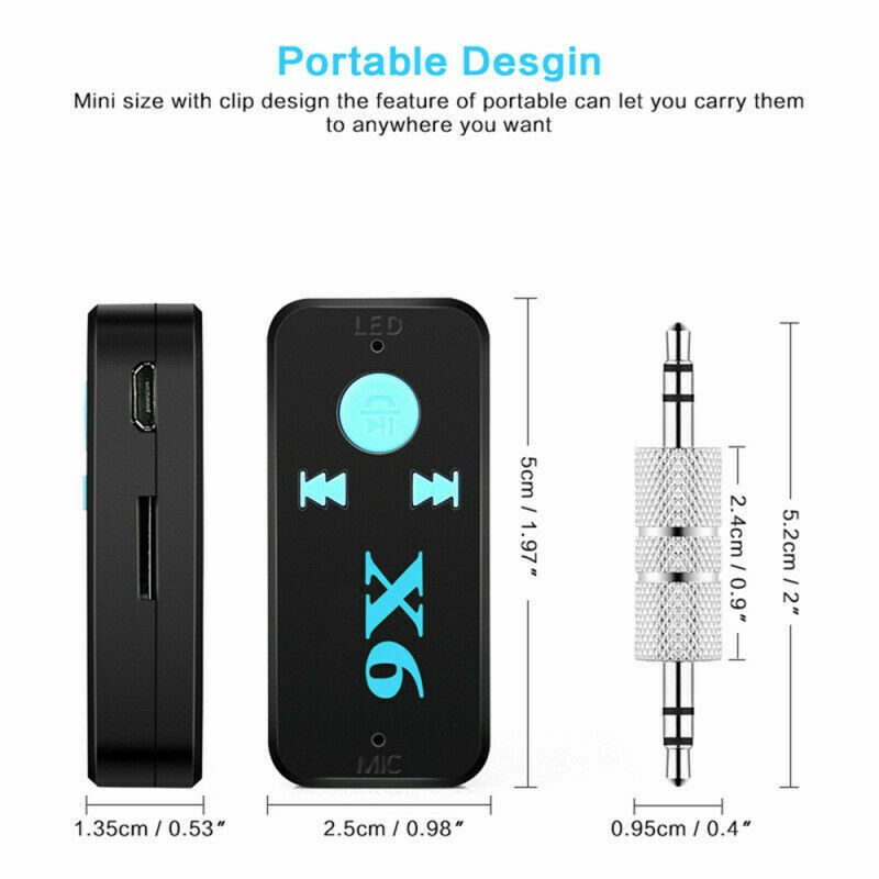 Audio Receiver Adapter Clear Sound Compatible Durable