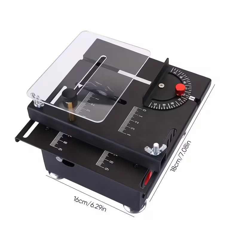 Compact Table Saw, Versatile And Portable, Suitable for Cutting, Sanding, Drill