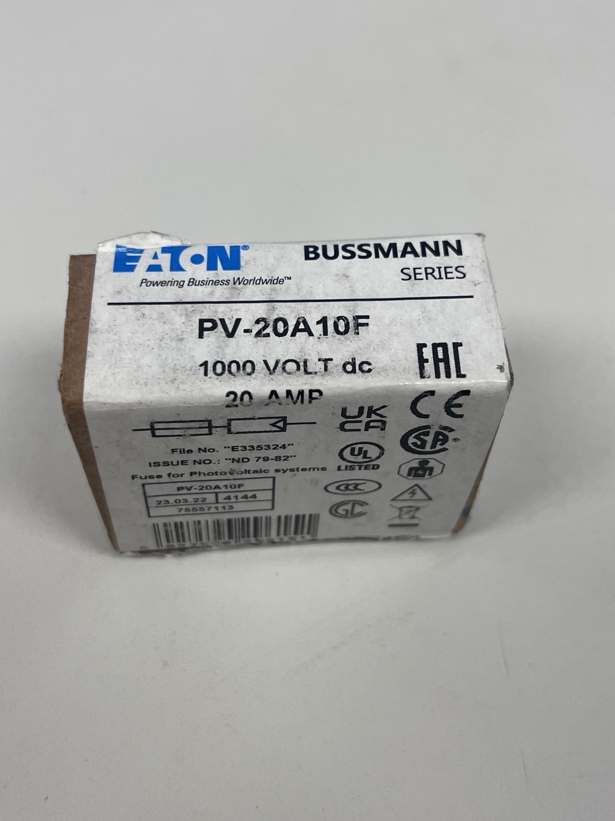 Eaton Midget PV-20A10F 20A Fuse Solar 10x38mm 1000Vdc klkd20 klk20 ktk20 ATM20
