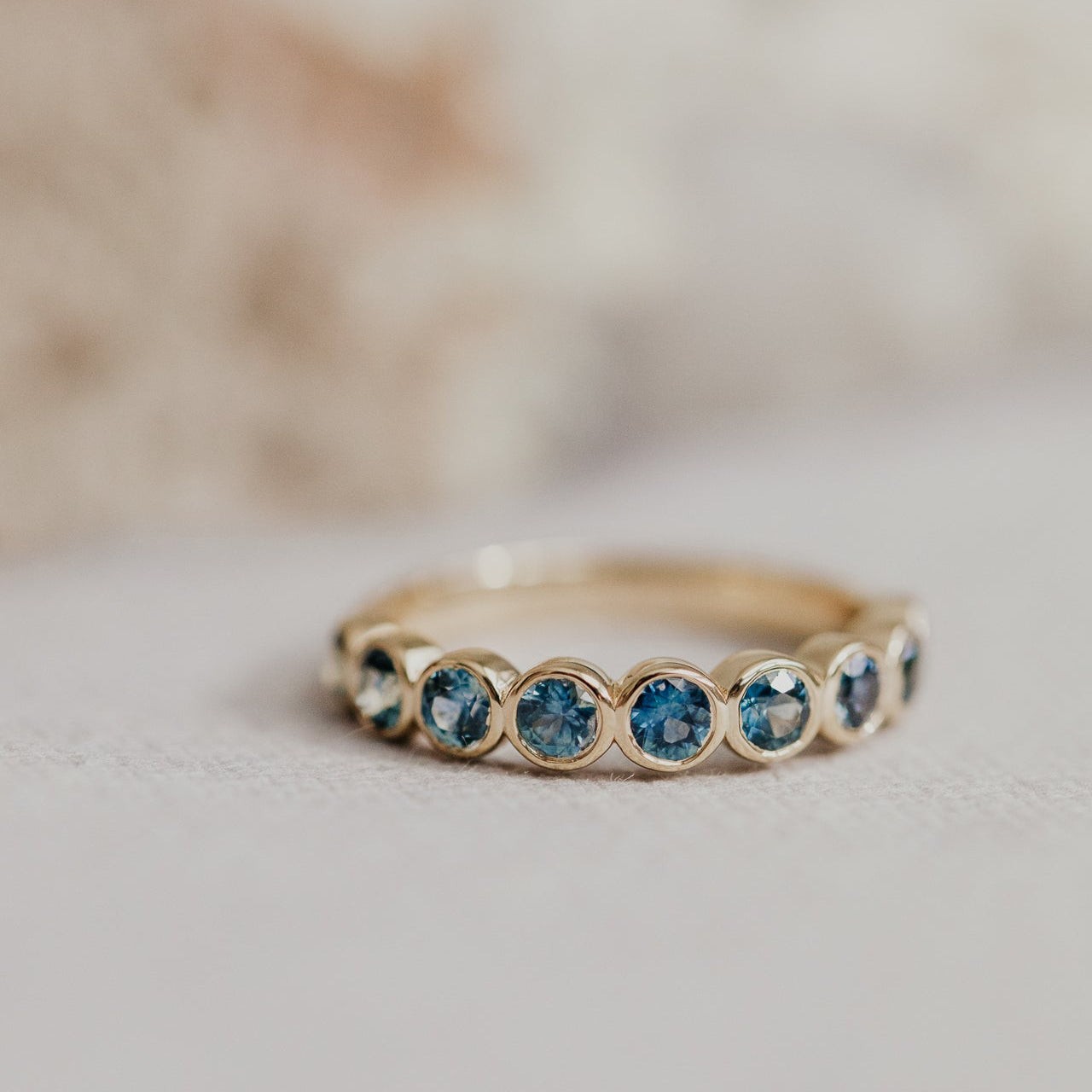 8 Natural Teal Montana Sapphire 925 Sterling Silver Engagement Ring Wedding Band