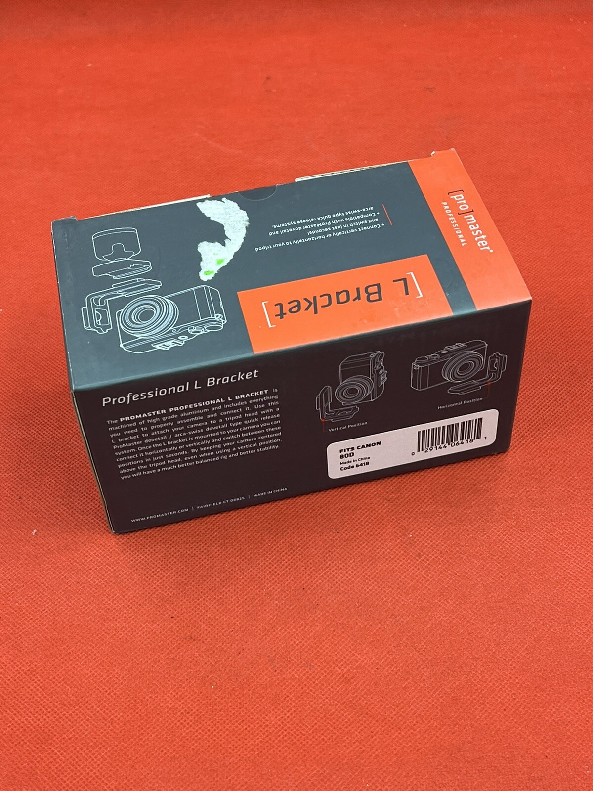 Promaster 8231 Professional L Bracket for Canon 80D with Grip (#8626)