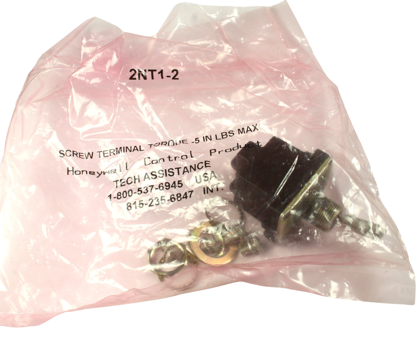 1pc. Honeywell MICRO TOGGLE Switch 2NT1-2 ON-OFF DPST Maintained, Sealed, 15A