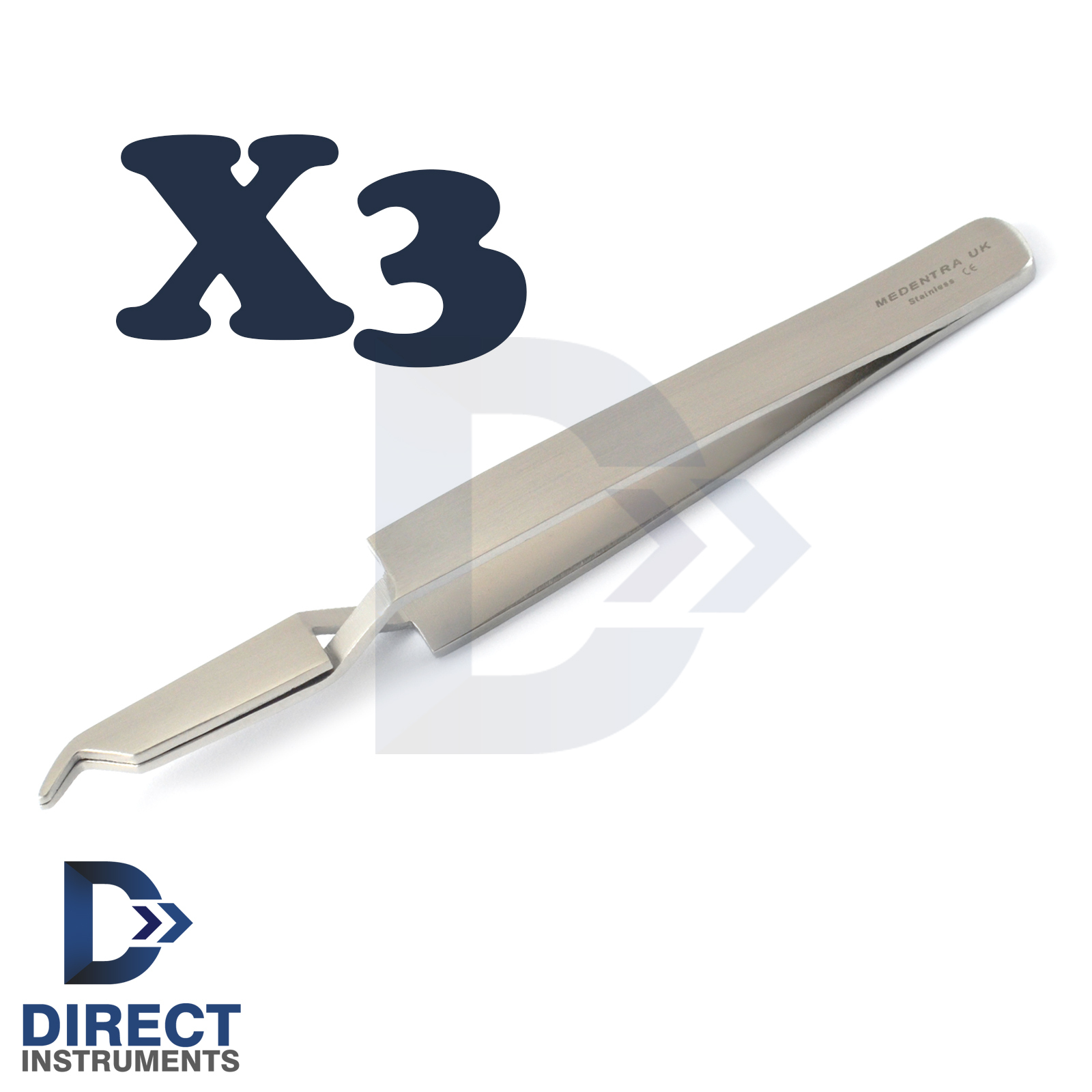 X3 Dental Bracket Holding Tweezer Reverse Action Direct Bonding Orthodontic Tool