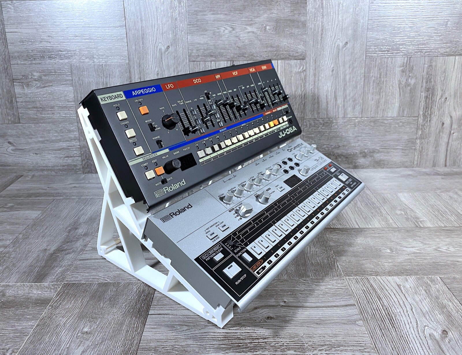 Dual Stand for Roland Boutique Series Desktop Modules - DWL - color WHITE - USA