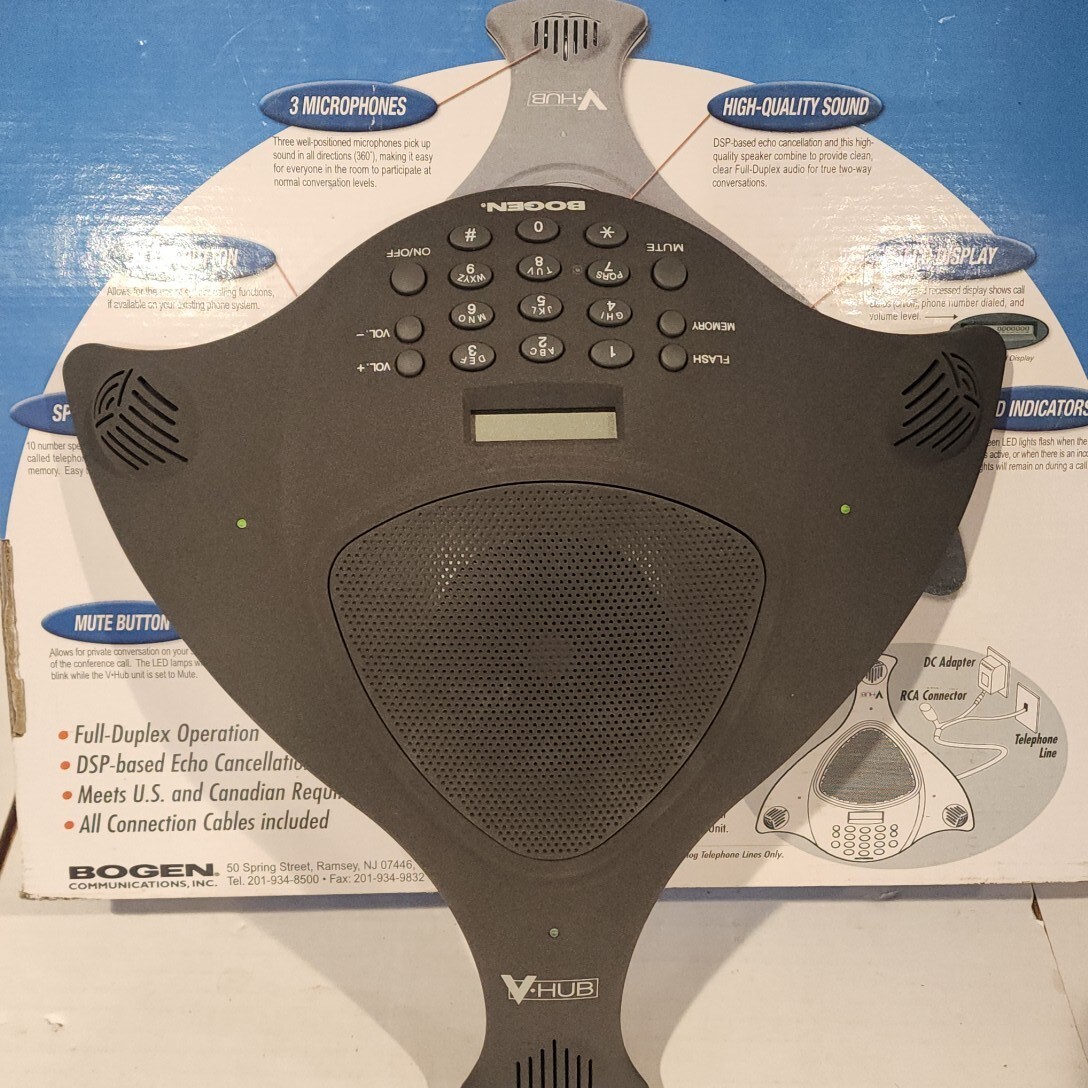 Bogen V-Hub Conference Call Speaker and Microphone Wireless Conference