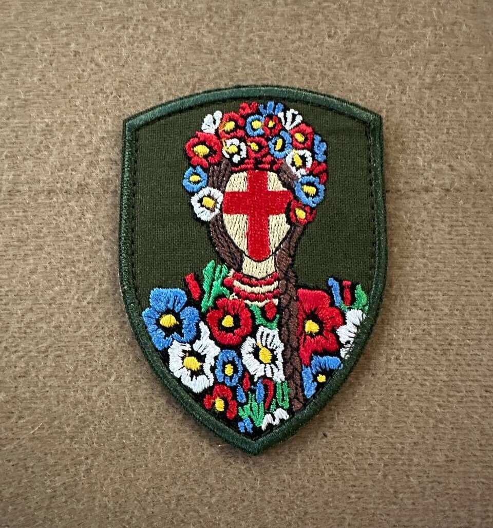 Ukranian Morale Patch Ukranian Doll Motanka Tactical Badge Hook Textile